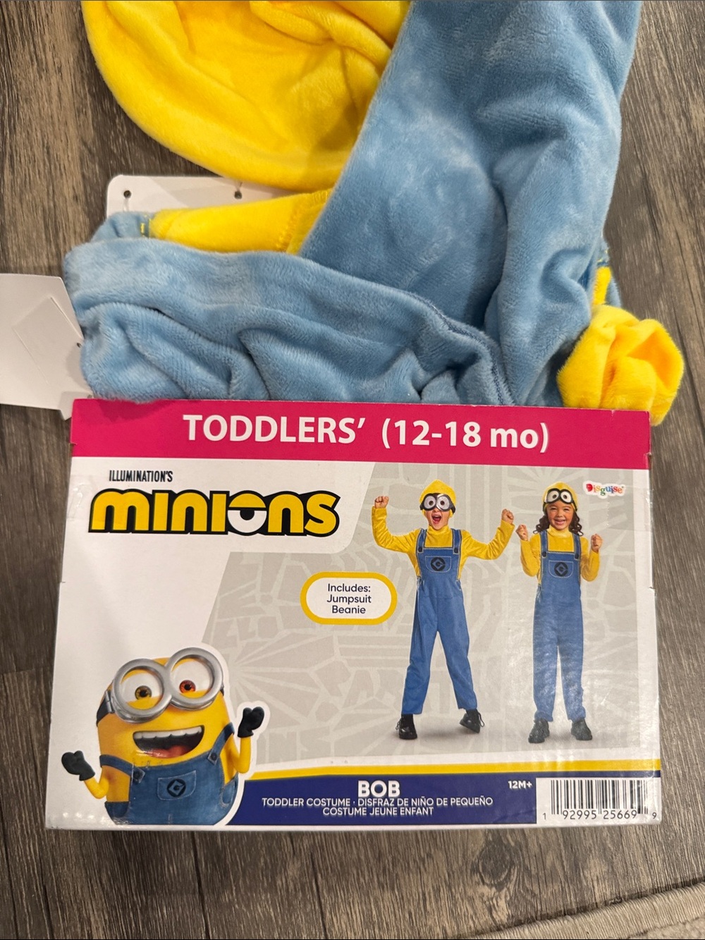 Minions Bob Toddler Costume - Yellow & Blue